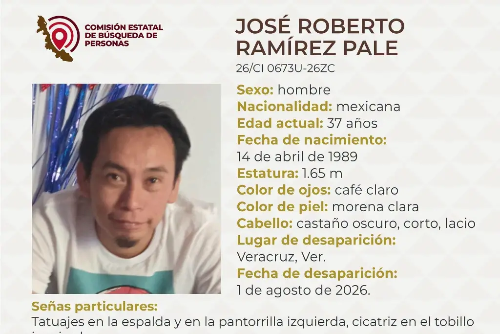 Imagen Desaparece hombre en el puerto de Veracruz; estas son sus características 