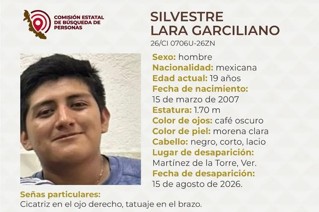 Imagen Buscan a joven desaparecido al norte de Veracruz