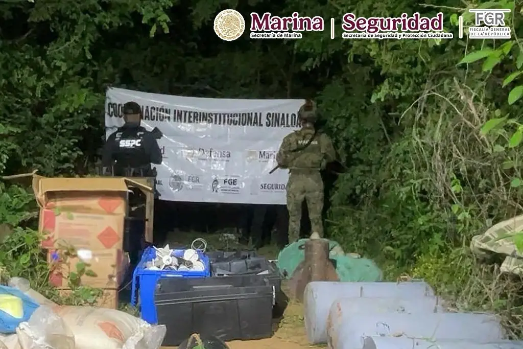Imagen Marina localiza más de 300 artefactos explosivos y 300 kilos de explosivos en Sinaloa