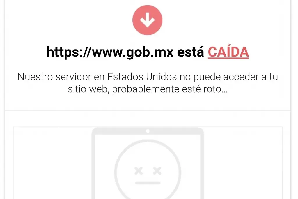 Imagen Se caen páginas del gobierno de México, ¿A qué se debe? 