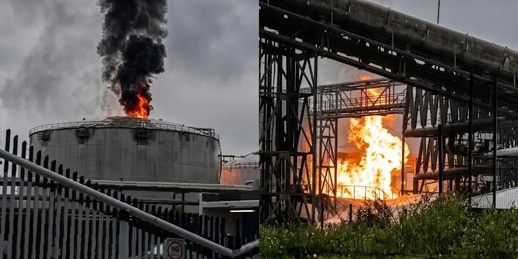 Imagen Revelan qué provocó el incendio en terminal de Pemex en Coatzacoalcos
