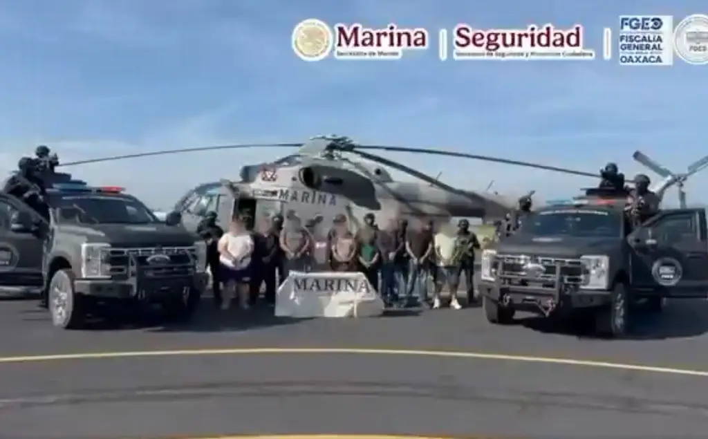 Imagen En 'megaoperativo', cae banda de extorsionadores en Oaxaca