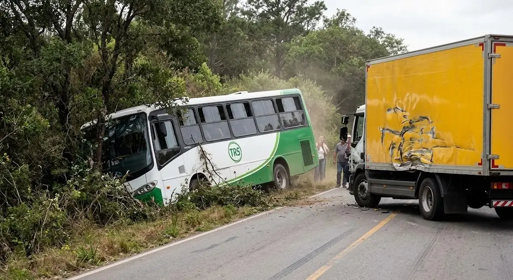 Imagen Choca autobús foráneo en la carretera Tlapacoyan - Atzalan; esto se sabe