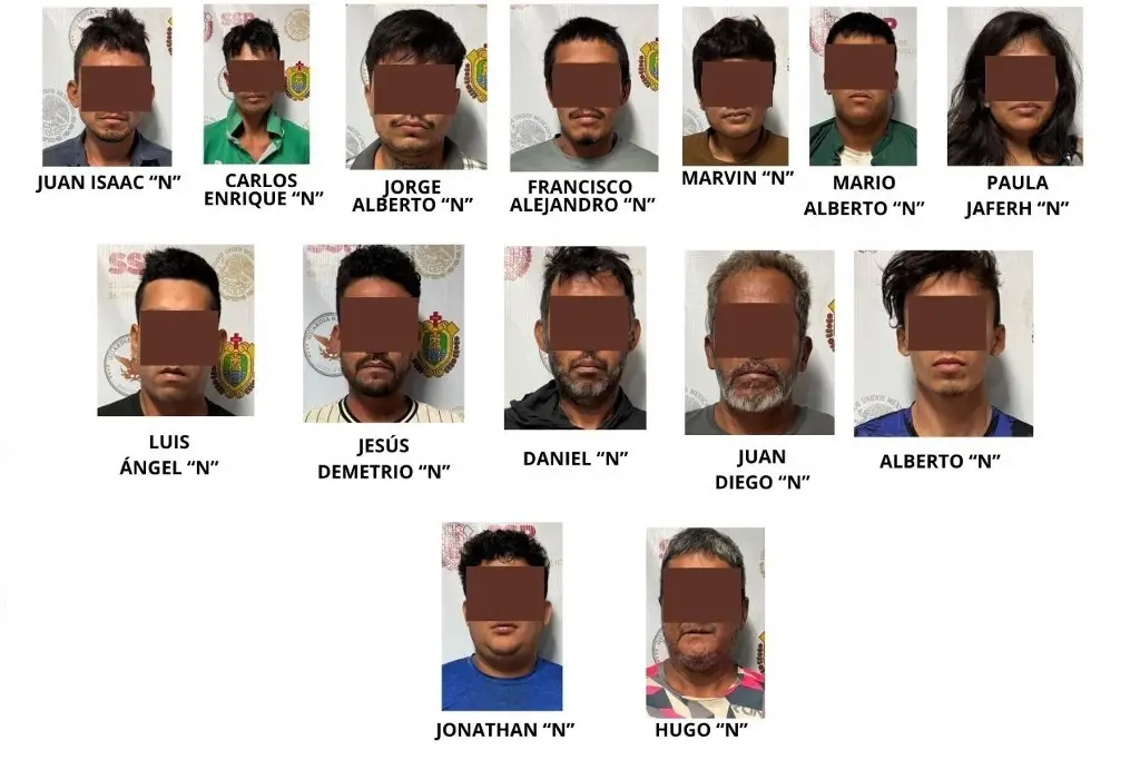 Imagen Detienen a 15, entre ellos un menor de edad, ligados a grupo delictivo al sur de Veracruz 