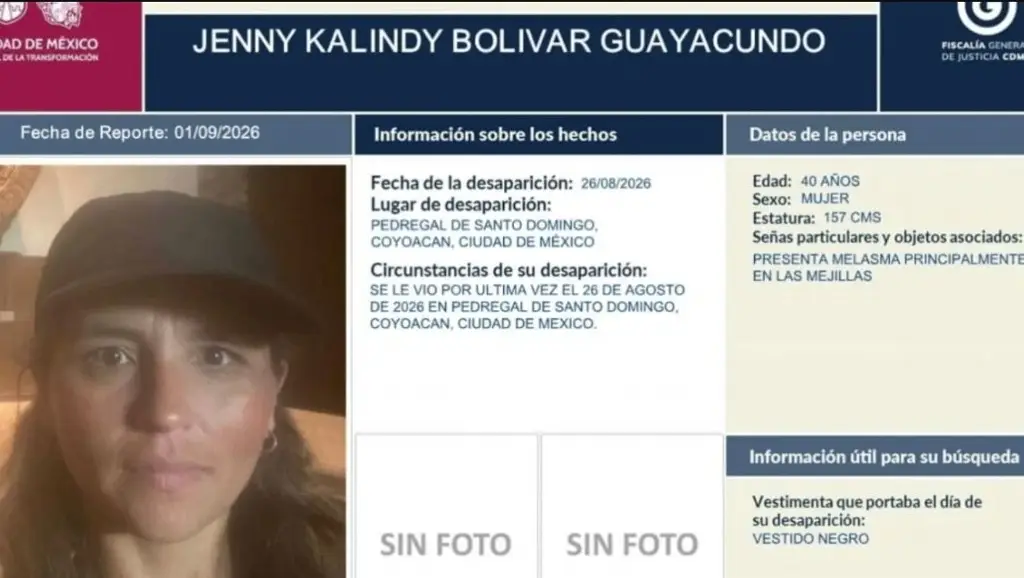 Imagen Hallan con vida a estudiante ecuatoriana de doctorado desaparecida en sur de CDMX