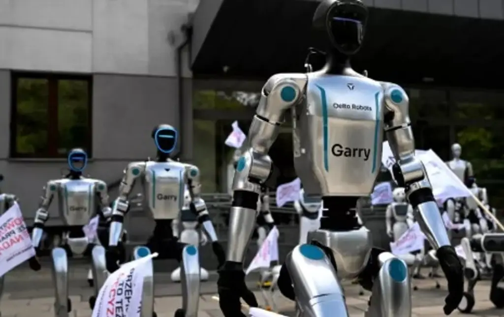 Imagen Robots salen a las calles a protestar; ¿por qué?
