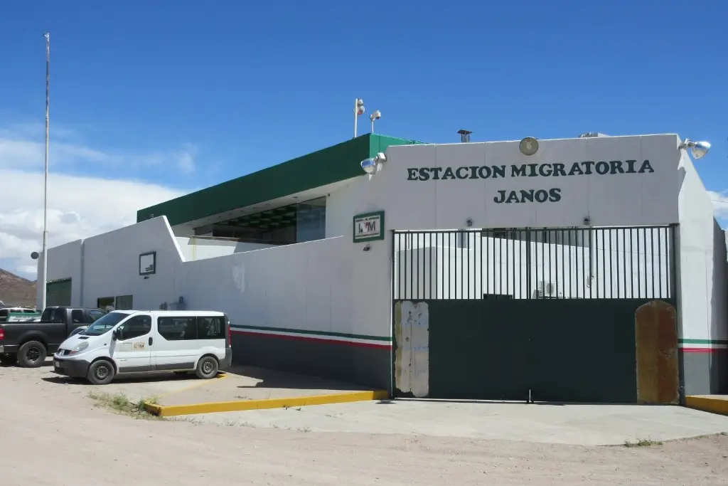 Imagen Incendio en estación migratoria Janos de Chihuahua; esto se sabe