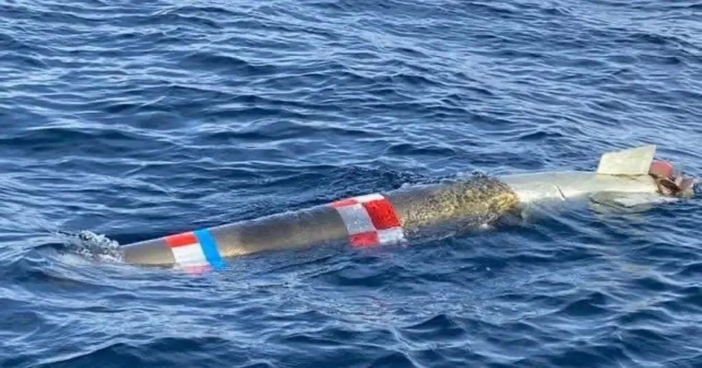 Imagen Marina revela qué pasó con el torpedo hallado en aguas de Ensenada