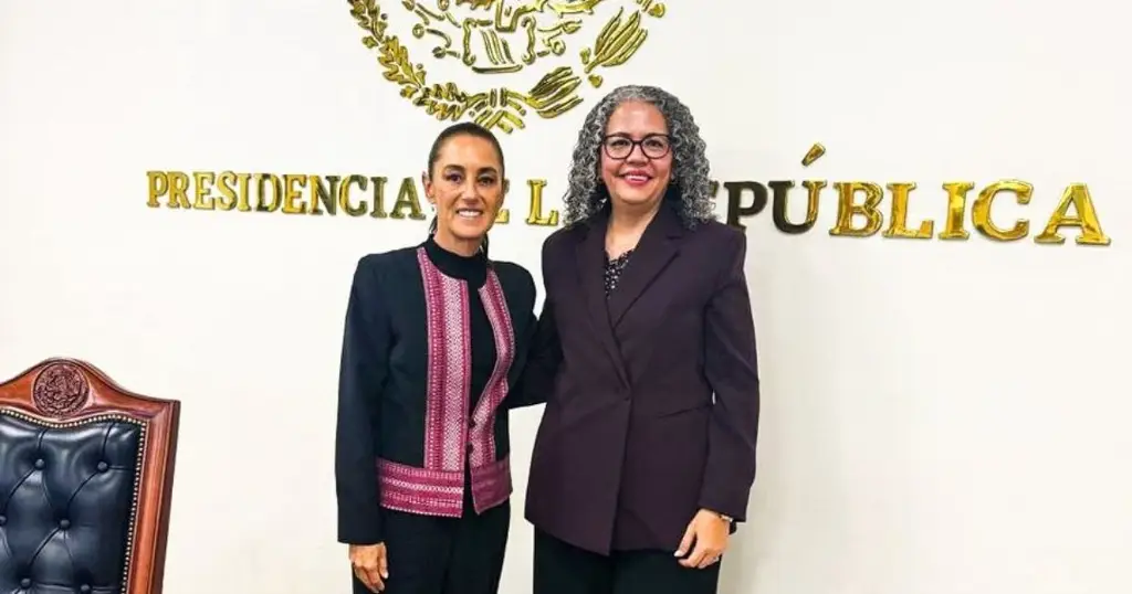 Imagen Sheinbaum se reúne por primera vez con gobernadora interina de Sinaloa