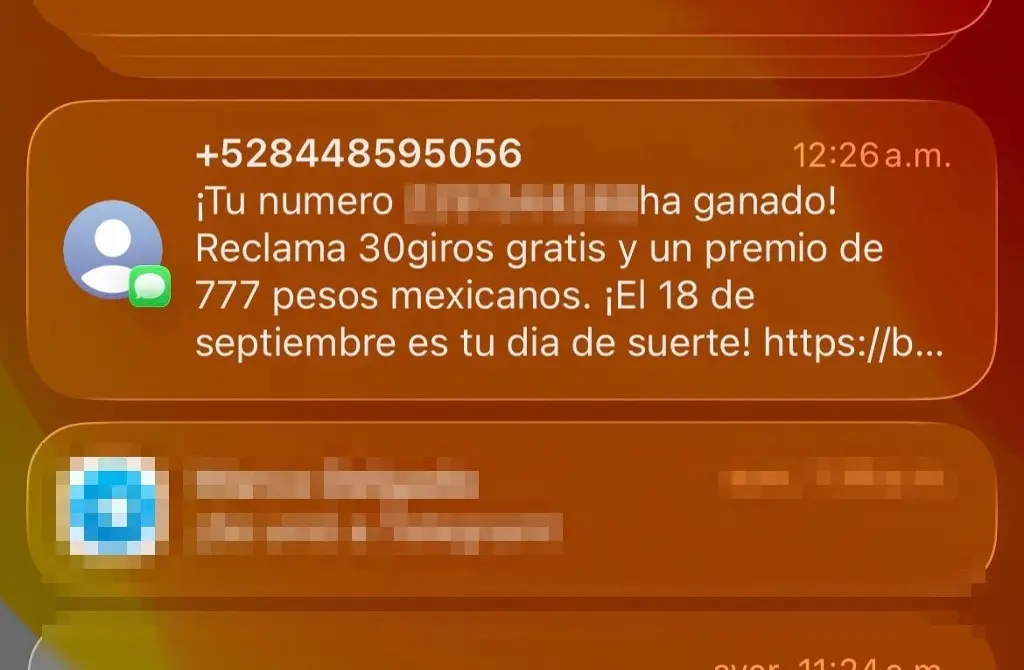 Imagen 'Es tu día de suerte': otra de las estafas que circula en Veracruz