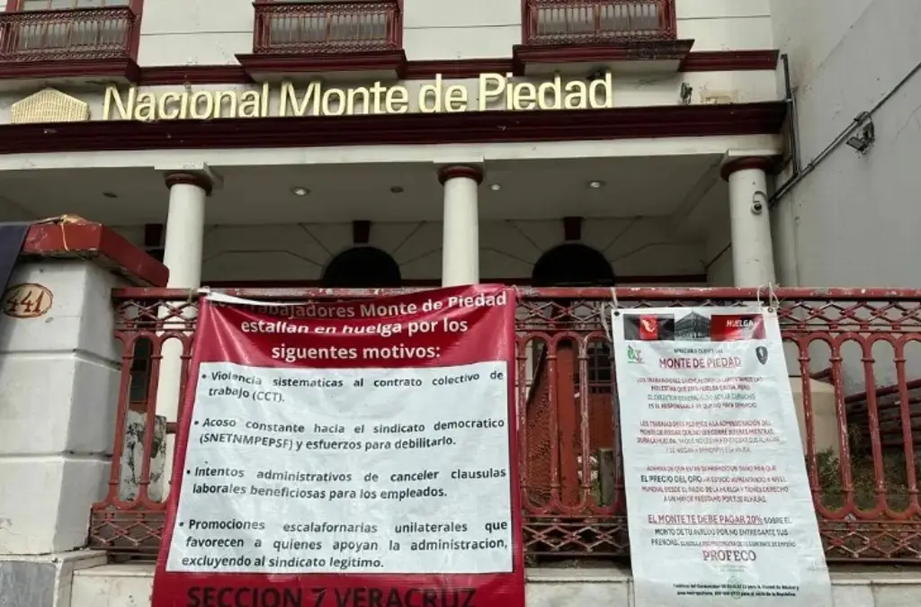 Imagen ¿Continua huelga del Monte de Piedad en Veracruz?