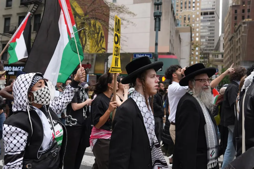 Imagen Judíos de Nueva York se unen a protesta contra participación de Netanyahu en la ONU