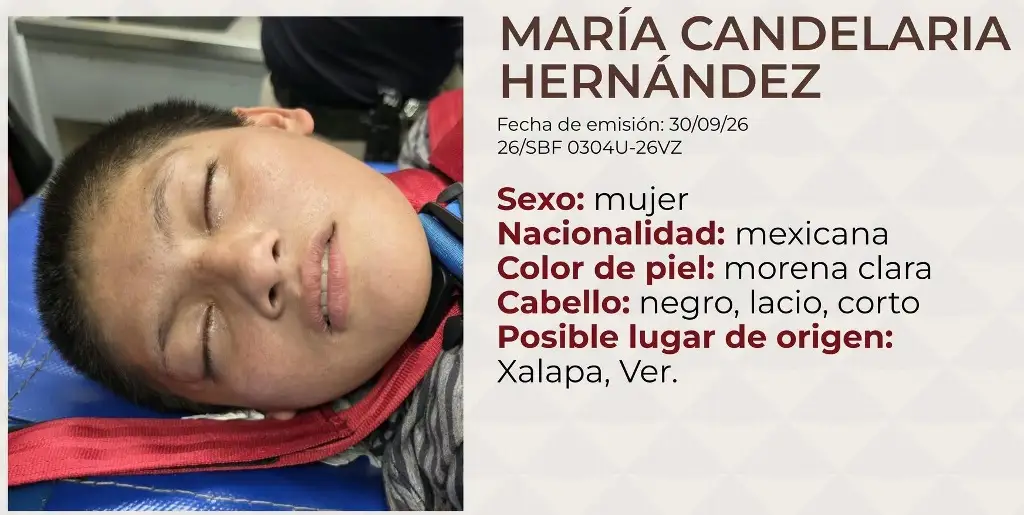 Imagen Localizan a mujer en Xalapa y buscan a sus familiares