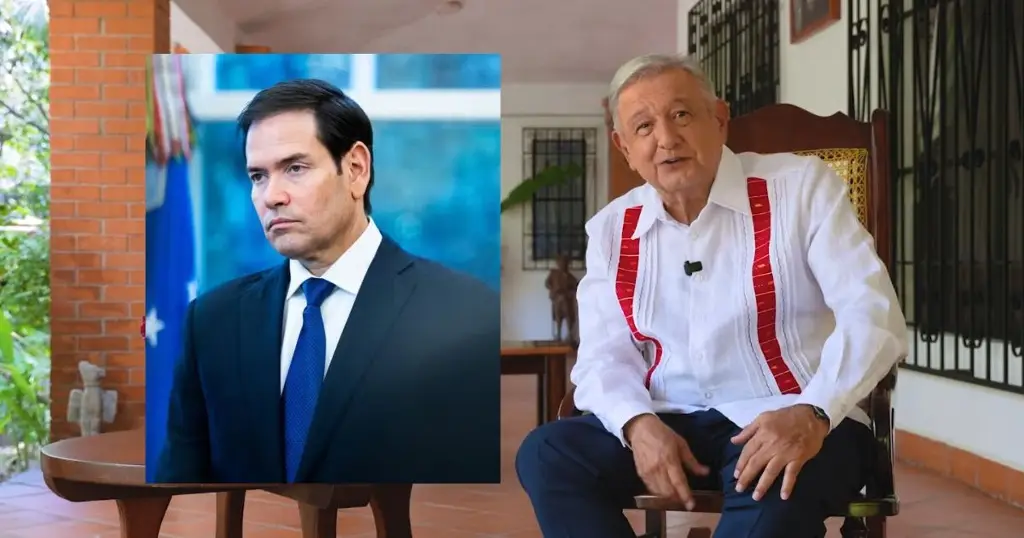 Imagen AMLO acusa a Marco Rubio de autorizar retiro de visa a su hijo