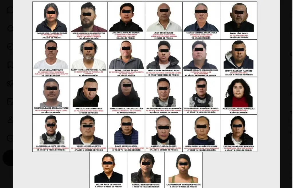 Imagen Suman más de mil 200 años de prisión los detenidos en Operación Enjambre  ¿Quiénes son?