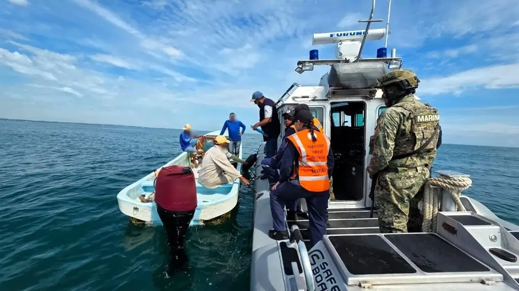 Imagen Marina vigila zona costera de Veracruz para prevenir prácticas de pesca prohibidas
