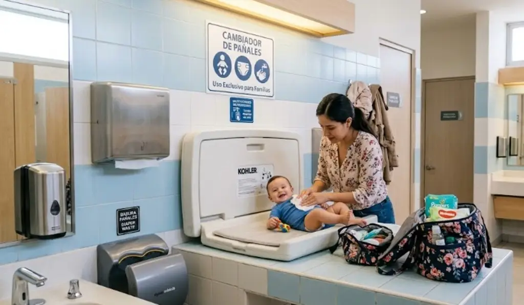 Imagen Presentan iniciativa para instalar cambiadores de pañales en baños de comercios en Veracruz