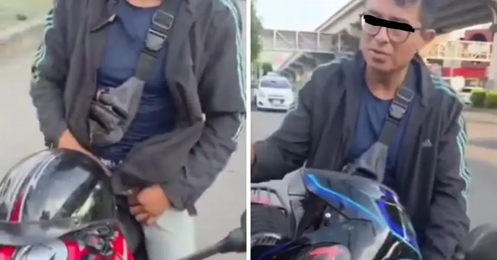 Imagen Mujeres enfrentan a presunto acosador en moto; lo graban aún con el cierre abajo