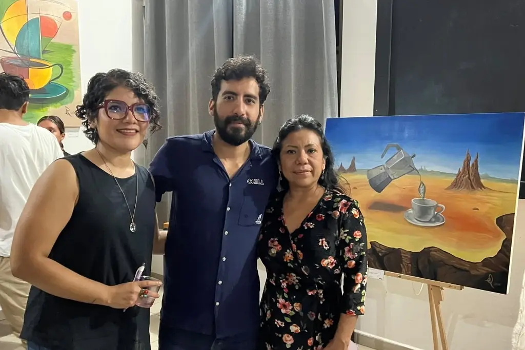 Imagen Artistas veracruzanos llevan la magia del café al lienzo en 'Trazos y Tazas'