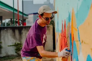 Imagen Artista plástico sevillano Koctel pinta mural en Boca del Río (+fotos) 