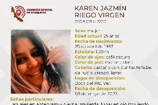 Imagen Desaparece mujer en Boca del Río 