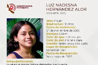 Imagen Desaparece joven mujer en Minatitlán, Veracruz 