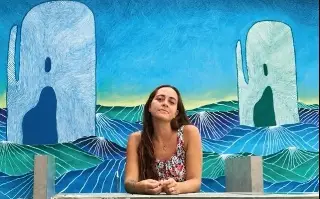 Imagen María Love inicia mural en el Infonavit El Morro de Boca del Río