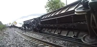 Imagen Tren de carga se descarrila en Acultzingo, Veracruz