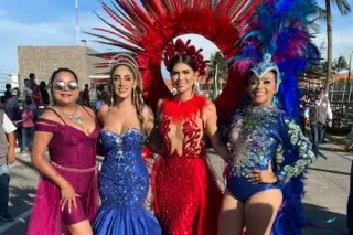 Así desfilaron las princesas en la última Rumbata previo al Carnaval de Veracruz 
