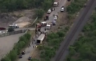 Imagen Imposible que tráiler con cuerpos de migrantes hallado en Texas pasara por México: INM