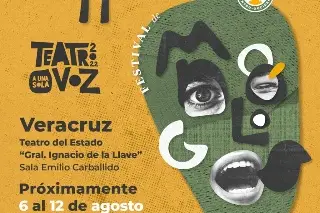 Imagen Recibe el IVEC la gira del Festival de Monólogos. Teatro a Una Sola Voz 2022  
