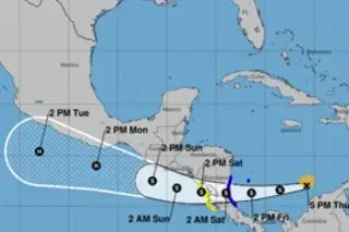 Imagen Posible ciclón tropical dos se dirige hacia costas mexicanas