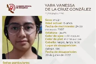 Imagen Desaparece joven de 15 años en Xalapa 