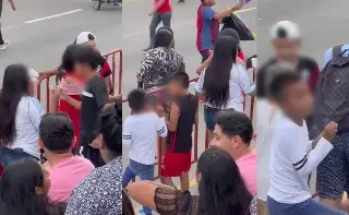 Imagen #Viral: Captan en video a menores fumando en el Carnaval de Veracruz