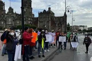 Imagen Personal médico protesta frente a Palacio Nacional
