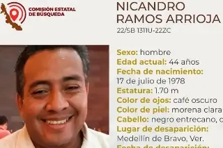 Imagen Buscan a hombre desaparecido en Medellín, Veracruz