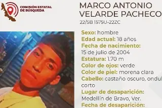 Imagen Buscan a joven desaparecido en Medellín, Veracruz
