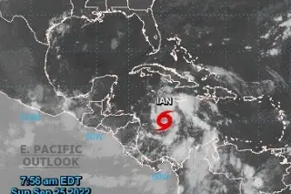 Imagen Tormenta Tropical Ian será huracán este domingo y se acercará a la Península de Yucatán: Conagua