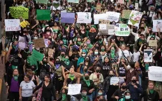 Imagen Así marcharon las mujeres que están a favor del aborto en Veracruz