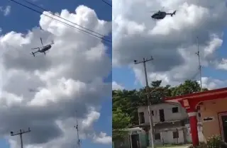 Imagen Captan en video momento en que se desploma helicóptero de la Marina en Tabasco 