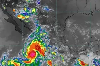Imagen Orlene se intensifica a huracán categoría 2