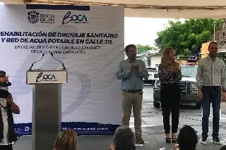 Imagen Inician obras en la Carranza de Boca del Río para evitar inundaciones 
