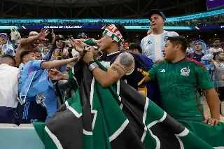 Imagen Se arma bronca en las gradas del México vs Argentina previo a partido