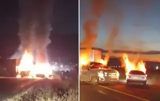 Imagen Reportan bloqueos y quema de vehículos en límites de Jalisco y Zacatecas