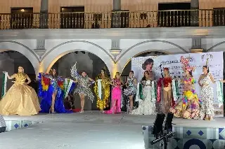 Imagen Ella es la ganadora en la categoría vestido reciclado de Miss Earth Veracruz 2023
