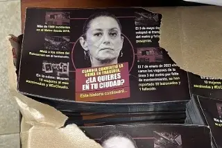 Imagen Hallan presunta propaganda contra Sheinbaum en oficinas de alcaldía Cuauhtémoc 