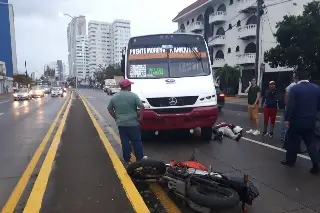 Imagen Camión urbano le pasa por encima en avenida de Boca del Río
