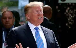 Imagen Trump se burla de Gobierno de AMLO en su primer evento oficial de campaña