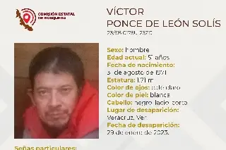 Imagen Piden ayuda para localizar a hombre desaparecido en el puerto de Veracruz 