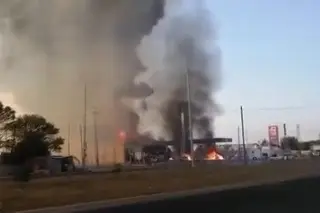 Imagen Explota pipa en gasolinera de Tula, Hidalgo (+video)